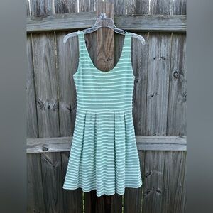 Alythea Mint Green and White Striped Dress Size Medium